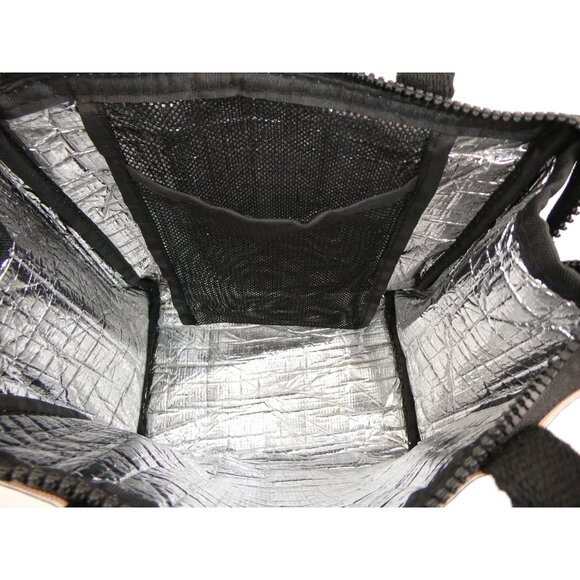 Kate Spade New York Polka Dot Vinyl Coated Canvas Small Lunch Tote Bag - Picture 9 of 13